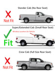 Clear Passenger Right Side Rear Quarter Window Quarter Glass Compatible with Ford F150 2-Door Super Cab 2004-2014 Models