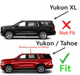 Tempered Driver Left Side Rear Door Window Door Glass Compatible with Chevrolet Tahoe/GMC Yukon 2021-2025 Models ( Not For Yukon XL)