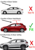 Driver Left Side Rear Door Window Door Glass Compatible with Toyota Corolla / Corolla GR 4 Door Hatchback 2019-2025 Models