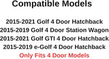 Driver Left Side Front Door Window Door Glass Compatible with Volkswagen Golf / Golf GTI / e-Golf 4 Door Hatchback/Wagon 2015-2021 Models