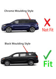 Black Moulding Style Driver Left Side Rear Quarter Window Quarter Glass Compatible with Kia Sedona 2015-2021 Models