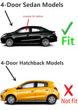 Driver Left Side Front Door Window Door Glass Compatible with Mitsubishi Mirage G4 4 Door Sedan 2017-2024 Models
