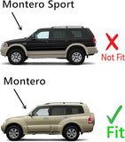 Driver Left Side Rear Vent Glass Vent Window Compatible with Mitsubishi Montero 2001-2006 Models