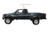 Tempered Privacy Movable Driver Left Side Quarter Window Quarter Glass Compatible with Toyota Pickup 2 Door Extended Cab 1989-1995 Models