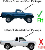 With Gasket Include 3-Panel Manual Rear Back Slider Window Glass Compatible with Toyota Pickup 2-Door Standard Cab 1984-1995 Models (Not For Extended Or Tacoma Pickups)