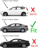 Driver Left Side Rear Door Window Door Glass Compatible with Hyundai Elantra 4 Door Sedan 2011-2016 Models