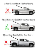 Privacy Passenger Right Side Rear Door Window Door Glass Compatible with Chevrolet Silverado/GMC Sierra 1500 4 Door Extended Cab 2019-2025 Models