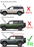 Tempered Driver Left Side Door Window Door Glass Compatible with Ford Bronco 2021-2025 2-Door Models (Not For 4-Door Models)