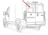 Heated Back Window Back Glass Driver Left Side Compatible with Ram Promaster 1500 2500 3500 Cargo Van 2014-2025 Models (Not For Promaster City Van)