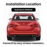 Heated Back Window Back Glass Compatible With Mercedes Benz A-Class A200 A220 A35 A45 AMG S 4-Door Sedan 2019-2022 Models