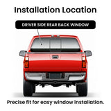 With Free Glue Factory Privacy Tinted Back Window Back Glass Driver Left Side Compatible with Ford F-Series F250 F350 F450 F550 F650 F750 2008-2010 Models