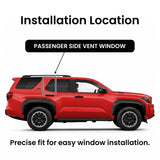 Passenger Right Side Vent Window Glass Compatible with Toyota 4Runner 2025- 2026 Models
