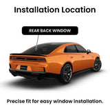 With Antenna Style Heated Back Window Back Glass Compatible with Dodge Charger 2024-2026 Models