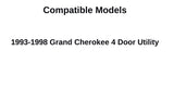 Passenger Right Side Rear Vent Glass Vent Window Compatible with Jeep Grand Cherokee 1993-1998 Models