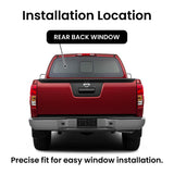 Back Window Glass Back Slider Manual Compatible with Nissan Frontier/Suzuki Equator 2005-2020 Models