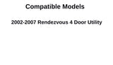 OEM Passenger Right Side Quarter Window Quarter Glass Compatible with Buick Rendezvous 2002-2007 Models