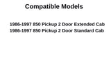 Gasket for Aftermarket Rear Back Slider Or Stationary Window Glass Compatible with Nissan 850 Pickup 1986-1997 Models