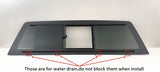 Flush Fit Manual Slider Back Window Back Glass Compatible with Chevrolet Silverado / GMC Sierra 1500 2007-2013 Models & 2500 3500 2007-2014 Models Pickup (Not For Classic Models)