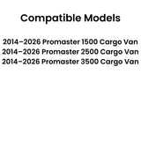 Heated Back Window Back Glass Passenger Right Side Compatible with Ram Promaster 1500 2500 3500 Cargo Van 2014-2026 Models (Not For Promaster City Van)