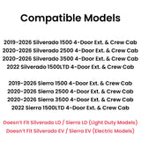 One Panel High Performance Heated Power Slider Back Window Glass Compatible with Chevrolet Silverado/GMC Sierra 2019-2026 1500 & 2020-2026 2500/3500 4 Door Pickups (Not For 1500 Light Duty)