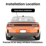 With Antenna Style Heated Back Window Back Glass Compatible with Dodge Charger 2024-2026 Models