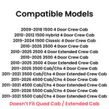 Passenger Right Side Rear Door Window Glass Compatible with Dodge Ram 1500 2009-2018 & 1500Classic 2019-2024 & 2500 3500 2010-2026 & 3500Cab/Chs 4500 5500 2011-2026 4-Door Crew/Extended Crew Pickups
