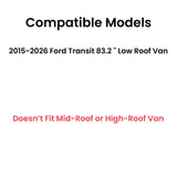 Passenger Right Side Front Door Window Door Glass Compatible with Ford Transit 83.2" Low-Roof Van 2015-2026 Models (Not for Mid/High Roof Transit, or Transit Connect)