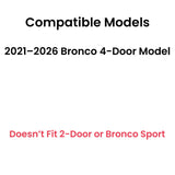 OEM Tempered Privacy Passenger Right Side Rear Door Window Door Glass Compatible with Ford Bronco 2021-2026 4 Door Models