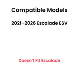 OE Tempered Driver Left Side Rear Door Window Door Glass Compatible with Escalade ESV 2021-2026 Models ( Not For Escalade )