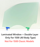 OEM Laminated Driver Left Side Front Door Window Door Glass Compatible with Ram 1500 Pickup 2019-2024 Models (Not For 1500Classic)