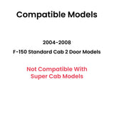 Stationary Driver Left Side Rear Access Door Quarter Window Quarter Glass Quarter Window Compatible with Ford F150 Pickup 2 Door Standard Cab 2004-2008 Models