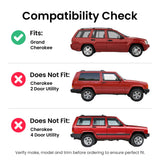 Passenger Right Side Rear Quarter Window Quarter Glass Compatible with Jeep Grand Cherokee 1999-2004 Models