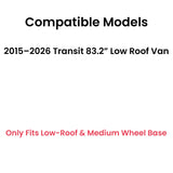 Tempered Privacy Driver Left Side Quarter Window Quarter Glass Compatible with Ford Transit 83.2" Low-Roof & Medium Wheel Base Van 2015-2026 Models (Not For Mid-Roof, High-Roof, or Connect)