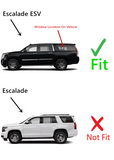 W/ Alarm Feature Driver Left Side Quarter Window Quarter Glass Compatible with Cadillac Escalade ESV 2015-2020 Models