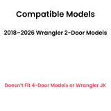 Laminated Passenger Right Side Quarter Window Quarter Glass Compatible with Jeep Wrangler 2-Door 2018-2026 Models
