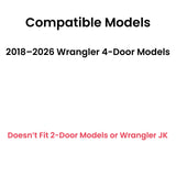 Passenger Right Side Quarter Window Quarter Glass Compatible with Jeep Wrangler 2018-2026 4 Door Models
