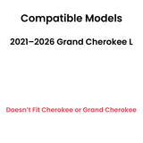Tempered Passenger Right Side Rear Quarter Window Quarter Glass Compatible with Jeep Grand Cherokee L 2021-2026 Models (Not For Grand Cherokee)