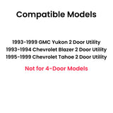 OEM Passenger Right Side Rear Quarter Window Quarter Glass Compatible with Chevrolet Blazer 1993-1994/Chevrolet Tahoe&GMC Yukon 1993-1999 2 Door Models
