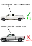 Movable Style Driver Left Side Quarter Window Glass With Frame & Latch Compatible with Chevrolet/GMC Pickup C1500 K1500 1988-1999 / C2500 K2500 C3500 K3500 1988-2000 2 Dr Extended Cab Models