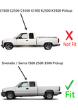 Privacy Movable Driver Left Side Rear Quarter Window Quarter Glass With Frame & Latch Compatible with GMC Sierra Chevrolet Silverado 1999-2006 / Classic 2007 Extended Cab Pickup Models