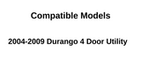 Driver Left Side Rear Vent Window Vent Glass Compatible with Dodge Durango 2004-2009 Models