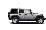 OEM Passenger Right Side Rear Vent Window Vent Glass Compatible with Jeep Wrangler 4 Door Utility 2008-2017 Models/Wrangler JK 4 Door Utility 2018 Models