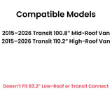 Passenger Right Side Front Vent Window Vent Glass Compatible with Ford Transit 110.2" High-Roof 100.8" Mid-Roof Van 2015-2026 Models (Not for Transit Connect or Low-Roof Transit)