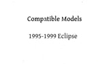Driver Left Side Door Window Door Glass Compatible with Mitsubishi Eclipse 1995-1999 / Eagle Talon 1995-1998 Models