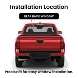 Stationary Encapsulated Back Window Back Glass Compatible with Toyota Tacoma Pickup 2005-2023 Models