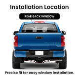 Privacy Stationary Encapsulated Back Window Back Glass Compatible with Toyota Tundra Pickup 2007-2021 Models