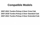 Privacy Stationary Encapsulated Back Window Back Glass Compatible with Toyota Tundra Pickup 2007-2021 Models