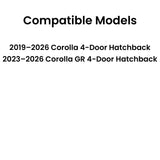 Heated Back Window Back Glass Compatible with Toyota Corolla/Corolla GR 4 Door Hatchback 2019-2026 Models