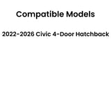 Heated Back Window Back Glass Compatible with Honda Civic 4 Door Hatchback 2022-2026 Models