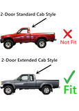 Back Window Back Glass Stationary Compatible with Toyota Pickup 2 Door Extended Cab 1989-1995 Models